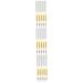 Baluue 15 Pcs White Lying Silkworm Pen Matte Eyeliner Matte Cream Eyeshadow Pencil Eyeliner Makeup Pen Abs