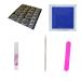 Dajidafu Women Adhesive Toe Nail Set Salon Removable Artificial Toenail Removal Stick Polishing File Art Tool Kit Pedicure