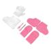 Paraffin Bath Gloves Washcloth Foot Liners Pink Disposable for DIY