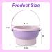 Makeup Brush Cleaner Bowl 6x5x3 Inch Cosmetic Brush Cleaning Mat Silicone 2 in 1 Makeup Brush Washing Bowl Drying Holder Stand Multifunctional Cleaner Basket for Girls Women (Purple) - Buy Online on GoSupps.com