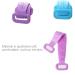 Silicone Bath Body Brush Exfoliator with Soft Bristles and Massage Dots - Blue Purple - Buy Online on GoSupps.com