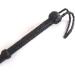 4ft 8 Plait Indiana Jones Style Real Cow Hide Leather Bullwhip - Equestrian Black - Buy Online on GoSupps.com