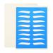 Angoily 5 Sheets Eye Brow Practice Skin Eyebrow Practice Skin Eyebrow Microblading Skin Blank Eyebrows