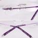BEGISA Purple Frameless Glasses Legs - Metal Eyeglass Replacement Temples for Rimless 1-Hole Frames | International Shipping Available - Buy Online on GoSupps.com