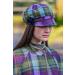 Mucros Weavers Women's Irish Cap - Purple Moss Tartan Newsboy Hat | Made in Ireland - Buy Online on GoSupps.com