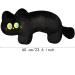 OUKEYI Cat Pillow Plush Black Cat Plush Toy Soft Plush Doll Kawaii Black Cat Stuffed Animals for Kids Birthday Girlfriend Valentines (15.7"/40cm) - Buy Online on GoSupps.com