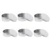Aluminum Tin Jars 200ml 250ml Round Pot Screw Lid Box Cosmetic Sample Jars Empty Container 6pcs