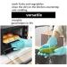 Dishwashing Gloves Silicone Multifunctional Reusable Housework Gloves Thick Heat Insulation Cleaning Magic Kitchen Gloves with Sponge Scrubbers for Washing Bathroom Kitchen Car and More (Blue) - Buy Online on GoSupps.com