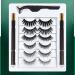 TYREE Magnetic Eyeliner and Eyelashes Kit 3D Magnetic Eyelashes Kit with 6 Pairs Reusable Eyelashes Tweezers and Eyeliner 02 - Buy Online on GoSupps.com