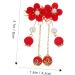 FRCOLOR 1 Pair Tassel Antique Style Hair Clip Bow Hair Clips Chinese Tassel Hair Clip Ancient Style Hair Pin Girls Barrettes for Hair Girl Hair Walk Japanese-style Girl Child Red Fabric - Buy Online on GoSupps.com