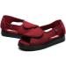 VEACAM Open Toe Diabetic Walking Shoes for Men - Non-Slip Elderly Sandals - Adjustable Lightweight Swollen Feet Edema Shoes 13 Red - Buy Online on GoSupps.com
