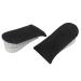 FOMIYES Silicone Shoe Lifts Men Women Shoe Pads Running Insoles for Men Supportive Comfort Sole Raiser Plantar Insoles Shoe Inserts Shoe Lift Insole Half Pad Women's Internal Heightening Black M