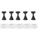 Acrylic Nail Art Display Practice Stand Magnetic Nail Fingernail Tip Holder Manicure Set Tool Fingernail DIY Nail Stand for False Nail Manicure Tool Salon Use Home Salon Makeup Essential(Black)