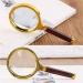 Magnifying Portable Handheld 10X Magnifying Glass 60mm 70mm 80mm 90mm Retro Handle Magnifier Eye Loupe Glass (Color : As pic4 Size : 10X) Good Times - Buy Online on GoSupps.com