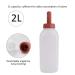 2L Calf Milk Feeding Bottle - Baby Cow Nursing Bottle Cup Feeder for Weaning - Buy Online on GoSupps.com