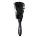 ST PROFESSIONAL Detangling Brush for Black Natural Hair Kinky Frizzy Wavy Curly Coily Thick Afro textured 3a to 4c Hair Vented for Blow Drying (abony black)