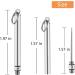 Mini Titanium Toothpick Holder Set - Stainless Steel Reusable Toothpicks (2 Pieces) - Silver - Buy Online on GoSupps.com