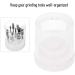 48 Holes Nail Art Plastic Nail Drill Stand Holder Convenient and Well-Organized for Grinding Carving Tools Salon Display Option (White) - Buy Online on GoSupps.com