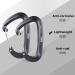 Azarxis 12kN Aluminum Carabiner Clips - Heavy Duty Lightweight D-Ring Caribeaners for Outdoor Activities - Orange (4 Pack) - Buy Online on GoSupps.com