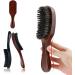Sumoto Pig Bristle Hairbrush - Beechwood Beard & Hair Brush for Adults & Kids - Premium Black Bristle Cleaning Brush - Buy Online on GoSupps.com