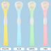 Bailey tongue cleaner scraper double -sided tongue cleaner brush for tongue cleaning care tool silicone tongue scratches toothbrush