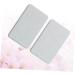 Amosfun 2pcs Diatomite Soap Pad Silicone Soap Holder Soap Dishes for Bathroom Soap Silicone Pad Soap Holder for Shower Rectangle Grey 13*8cm - Buy Online on GoSupps.com