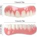 Brigtviee 2 Pairs of Dentures Top and Bottom Snap Veneers Cosmetic Temporary Veneers for a Confident Smile Denture Repair Kit for Covering Bad Teeth - Buy Online on GoSupps.com