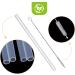 MonkeyJack 10 Pieces Reusable Clear Hard Plastic Drinking Straws+1 Piece Cleaning Brush for Mason Jar and Tumblers Home Party Tableware - Buy Online on GoSupps.com