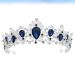 Buy Minkissy Dark Blue Crystal Crown Tiara - Vintage Rhinestone Headband for Weddings Proms & Pageants - Buy Online on GoSupps.com