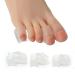Toe Separator Hammer Toe Corrector for Women Toe Straighteners for Crooked Toes and Curled Toes Bunion Corrector-Protect Toes from Rubbing Three Size Six Pack