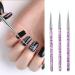 3-Piece Nail Brush Set - 7/9/11 mm Nail Liner Tools for Art & Design | Perfect for Nail Art Enthusiasts - International Shipping Available - Buy Online on GoSupps.com