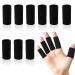Whale Finger Sleeves Protectors 10Pcs Sport Finger Sleeves Elastic Thumb Brace Support for Basketball Golf Premium Finger Sleeves for Arthritis Perfect for Relieving Pain (10PCS black set)