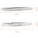 Professional 5-Piece Stainless Steel Eyelash Tweezers Set - Straight & Curved for Extensions & Nail Design | International Shipping - Buy Online on GoSupps.com