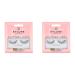 Eylure Fluttery Light No. 117 False Lashes (Pack of 2) Black 3 Count (Pack of 2)