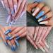 ECBASKET Clear Coffin Nail Tips - 500Pcs Half Cover Acrylic False Nails in 10 Sizes with Storage Box - Buy Online on GoSupps.com
