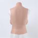 Realistic Silicone Breast Shapes for Mastectomy & Cosplay | Knobco High Collar Artificial Breasts - Brown Skin 2600g - Buy Online on GoSupps.com