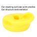 Soft Silicone Fake Ear Model - Left Human Ear Display Teaching Aid (Yellow) #713 | International Shipping Available - Buy Online on GoSupps.com