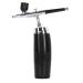 Airbrush Kit Handheld Airbrush Set USB Charging High Adaptability Curved Body Multi Purpose for Nail Art for Tanning Electrical Tools (Color : Black)