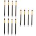Hemoton 12 Pcs Eye Make-up Brush Kit Eyeshadow Professional Cream Eyeshadow Glitter Makeup Brushes Eyeliner mediumx3pcs Black+goldx3pcs - Buy Online on GoSupps.com