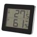 Digital interior hygrothermograph room-digital thermometer daily temperature moisture meter LCD display Humidometer Hygrothermographer with a return ruff function (black)