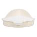 BESPORTBLE Rabbit Triangle Toilet Pet Litter Basin Pet Potty Guinea Pig Litter Tray Abs White 25.00X19.00X10.00CM White