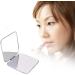 Folding Makeup Mirror Portable Stainless Steel Cosmetic Mirror Double Sided Pocket Mirror Square Beauty Tools - Buy Online on GoSupps.com