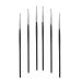 Eye Makeup Sable Eyeliner Brushes, 6 Pcs Ultra Fine Soft Sable Eyeliner Makeup Tools for Women to Accurately Apply Gel and Wet Powder