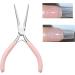 Nail Clips Acrylic Gel Extension Quick Building Shaping Tweezers Pink Design Stainless Steel Manicure Pinching Tools Professional Acrylic Nails Building Tools UV Gel Nails Shaping Tweezers - Buy Online on GoSupps.com