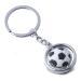 TOYMYTOY Football Keychain - Metal Rotating 3D Sport Keychain Birthday Gift