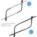 Lurrose Glasses Repair Set - 2 Pairs of Black Eyeglass Arms & Legs | Metal Sunglasses Bracket Accessories for Men & Women - Buy Online on GoSupps.com
