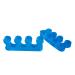 Toe spreader 2 pieces of soft silicone toe separators nail toe separators for plantar fasciitis bale toes overlapping hammer toe spacers (blue)