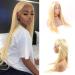 36 Inch 613 Blonde Lace Front Human Hair Wig - Pre Plucked, 150% Density, Natural Hairline - Straight 13x4 Lace Frontal Wig for Women - Buy Online on GoSupps.com