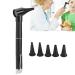 Ear Check Otoscope  3X Magnification Visual Magnifier For Ear Nose Inspection Cleaner Earwax Remover Otoscope With 5 Different Size Ear Detectors  Certification