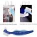 Ergonomic Double-Sided Toothbrush for False Teeth - Multi-Layered Dental Care Tool for Seniors | Blue - Buy Online on GoSupps.com